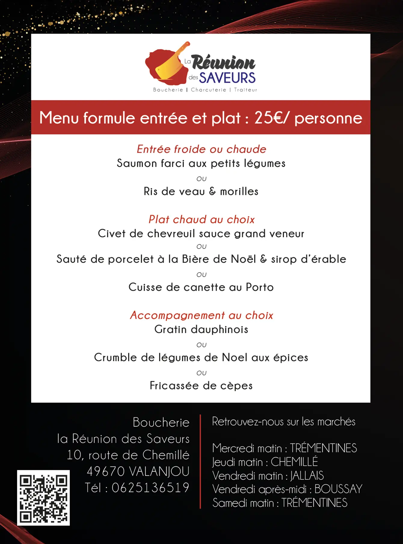 reunion des saveurs commandes noel 2025 menu